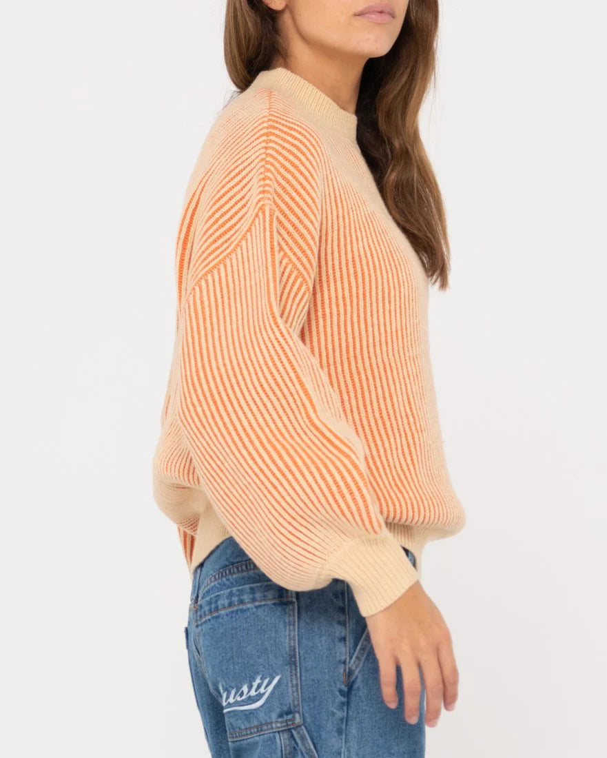 Rusty Ora Mock Neck Knit