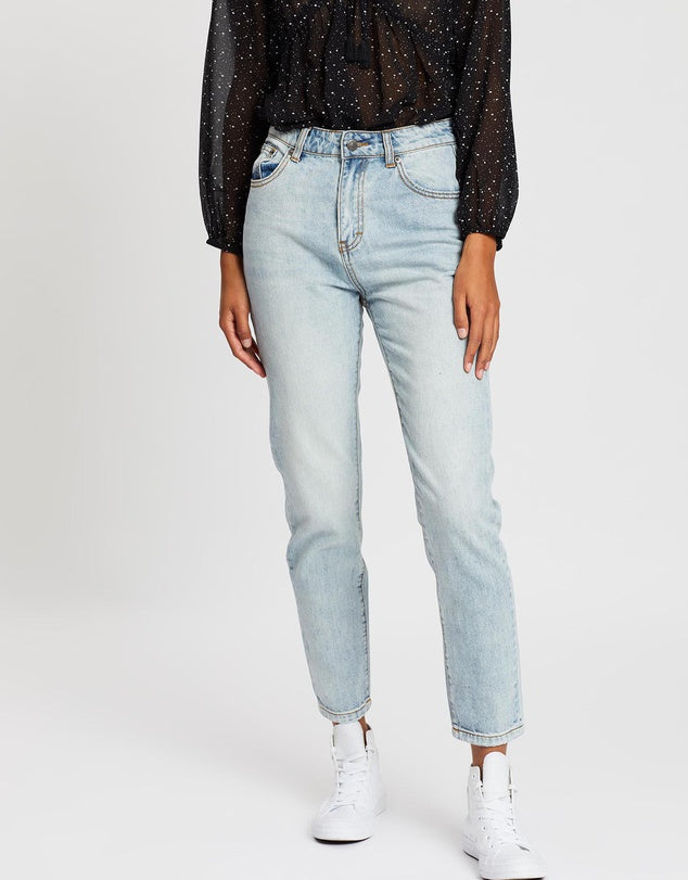 Rusty High Rise Straight Jeans