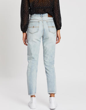 Rusty High Rise Straight Jeans